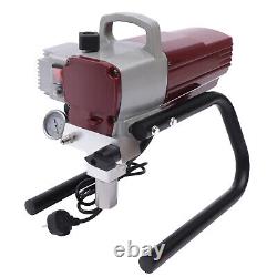 NOUVEAU Pistolet à Peinture Haute Pression Airless 1800W Machine à Pulvériser pour Mur