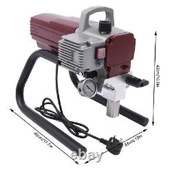 NOUVEAU Pistolet à Peinture Haute Pression Airless 1800W Machine à Pulvériser pour Mur