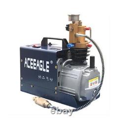 Pompe compresseur d'air haute pression 1800W 30Mpa 300 Bar 4500PSI 220V (arrêt manuel)