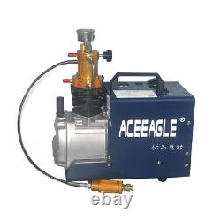 Pompe compresseur d'air haute pression de 1800W, 30Mpa 300 Bar 4500PSI 220V (arrêt manuel)
