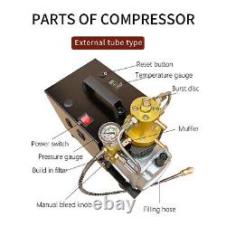 Pompe compresseur électrique 4500 Psi 30Mpa PCP Kit de pompe à air haute pression 300Bar